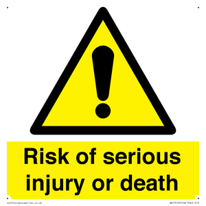 WV13143: Risk of serious injury or death