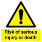 WV13143: Risk of serious injury or death