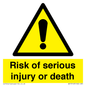 WV13143: Risk of serious injury or death
