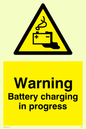 WV132: danger battery charging in progress