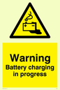 WV132: danger battery charging in progress