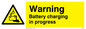 WV132: danger battery charging in progress