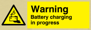 WV132: danger battery charging in progress