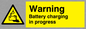 WV132: danger battery charging in progress