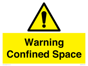 WV13203: Warning Confined Space