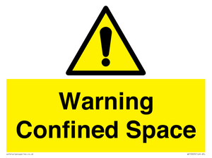 WV13203: Warning Confined Space