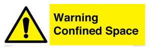 WV13203: Warning Confined Space