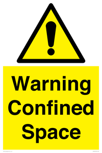 WV13203: Warning Confined Space