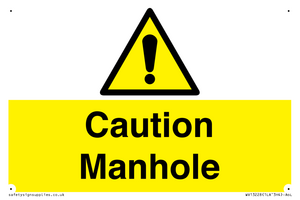 WV13228: Caution Manhole