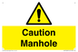 WV13228: Caution Manhole