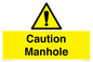 WV13228: Caution Manhole