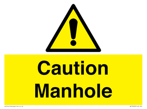 WV13228: Caution Manhole