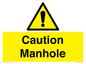WV13228: Caution Manhole