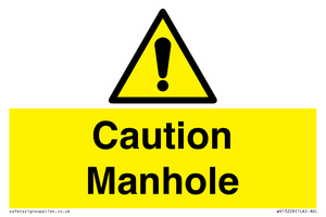 WV13228: Caution Manhole