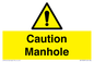 WV13228: Caution Manhole