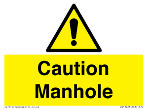 WV13228: Caution Manhole