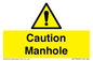 WV13228: Caution Manhole