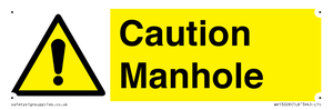WV13228: Caution Manhole