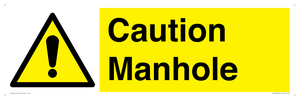 WV13228: Caution Manhole