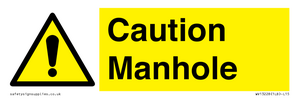 WV13228: Caution Manhole