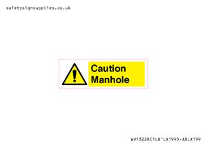 WV13228: Caution Manhole
