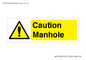 WV13228: Caution Manhole