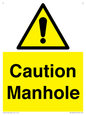 WV13228: Caution Manhole