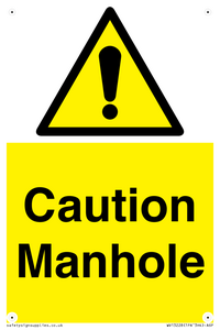 WV13228: Caution Manhole