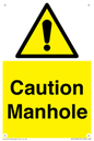 WV13228: Caution Manhole