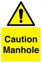 WV13228: Caution Manhole