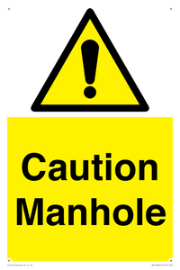 WV13228: Caution Manhole