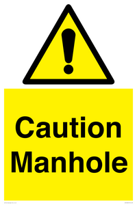 WV13228: Caution Manhole