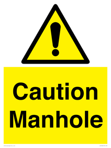 WV13228: Caution Manhole