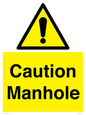 WV13228: Caution Manhole