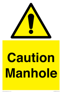 WV13228: Caution Manhole
