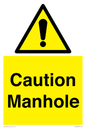 WV13228: Caution Manhole