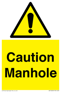 WV13228: Caution Manhole