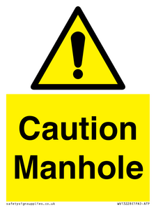 WV13228: Caution Manhole