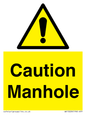 WV13228: Caution Manhole