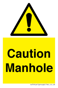 WV13228: Caution Manhole