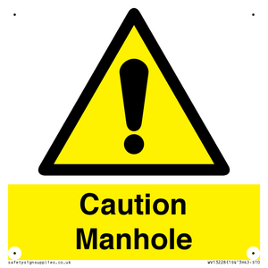 WV13228: Caution Manhole