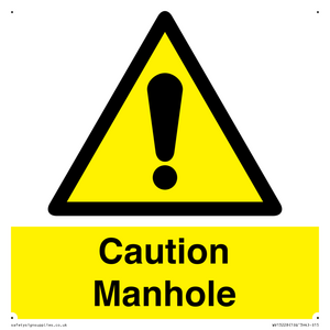 WV13228: Caution Manhole