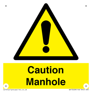 WV13228: Caution Manhole
