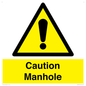 WV13228: Caution Manhole