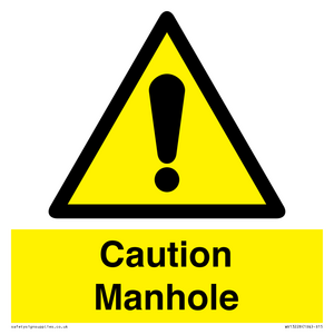 WV13228: Caution Manhole