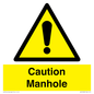WV13228: Caution Manhole