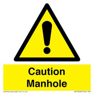 WV13228: Caution Manhole