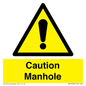 WV13228: Caution Manhole
