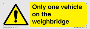 WV13382: Only one vehicle on weighbridge