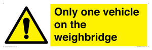 WV13382: Only one vehicle on weighbridge